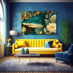 Shark Art Floral