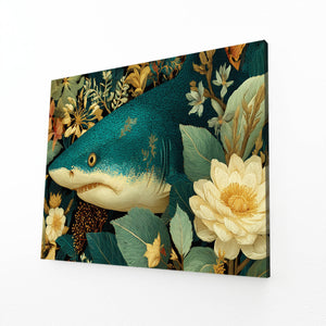 Shark Art Floral