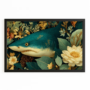 Shark Art Floral