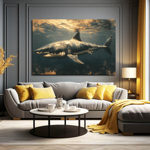 Shark Art Golden