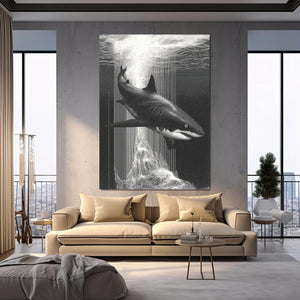 Shark Art Grey