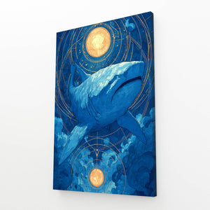 Shark Art Moon