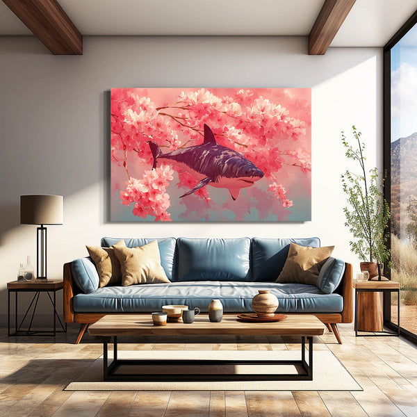 Shark Art Pink