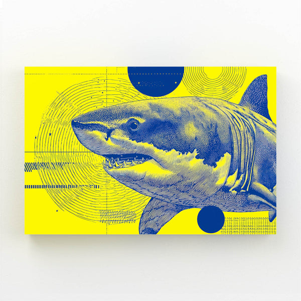 Shark Art Yellow