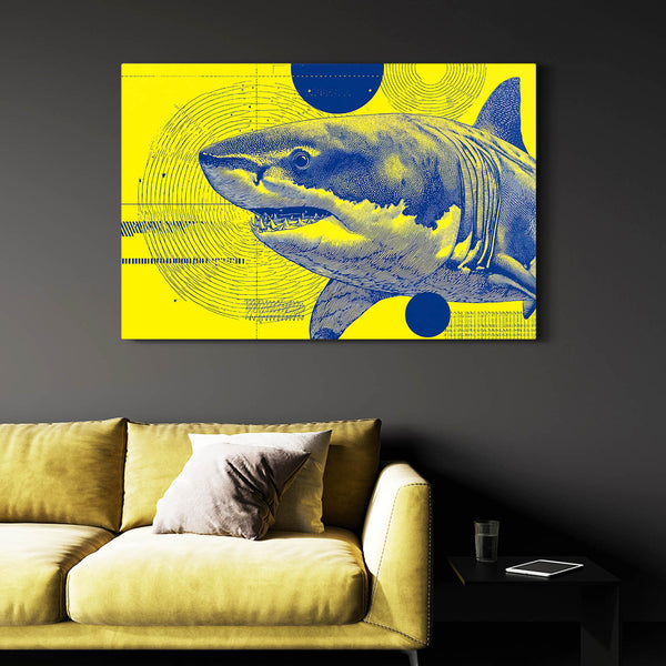 Shark Art Yellow