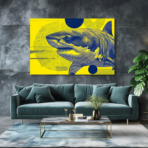 Shark Art Yellow