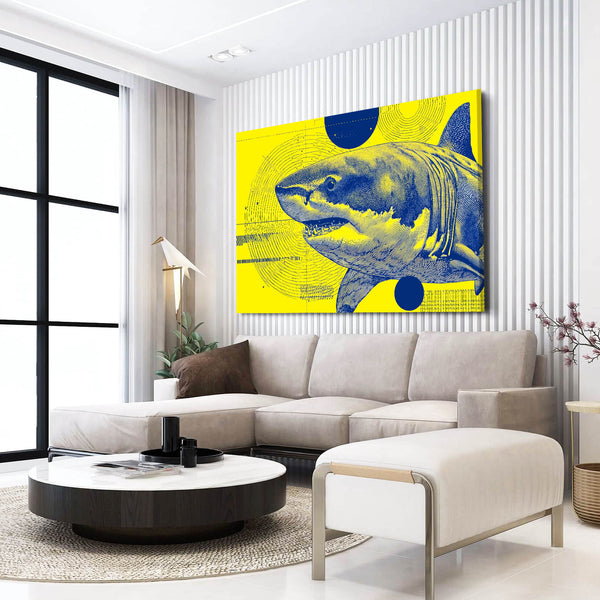 Shark Art Yellow