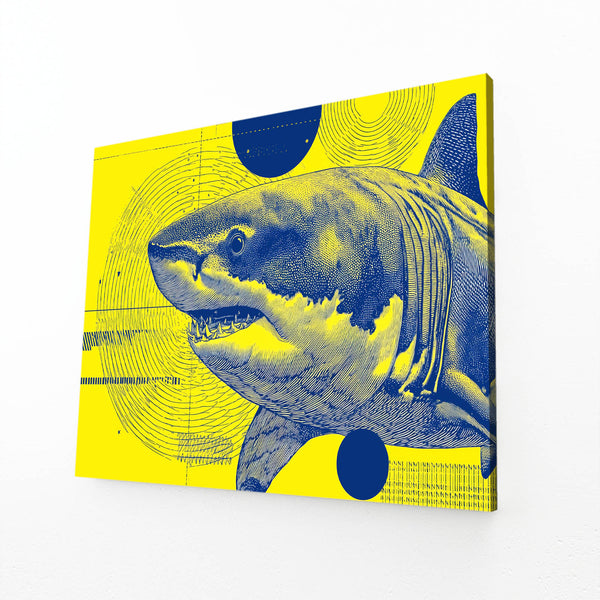 Shark Art Yellow
