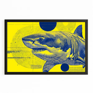 Shark Art Yellow