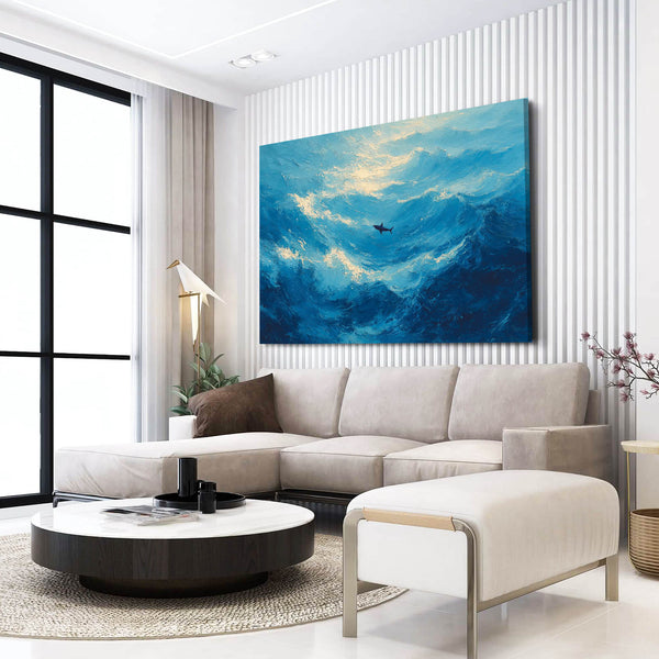 Shark Artwork Blue