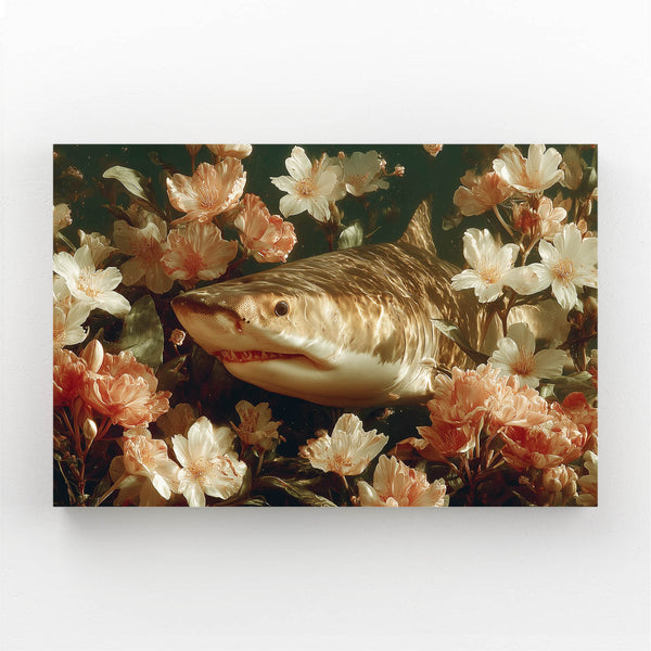 Shark Artwork Floral