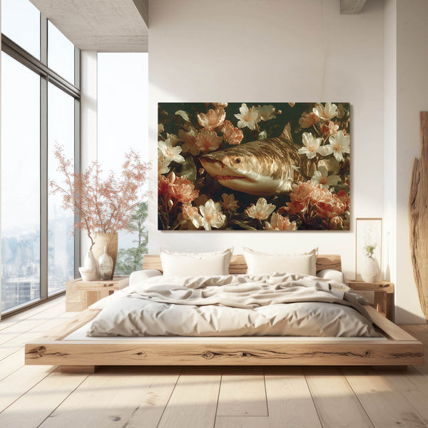 Shark Artwork Floral