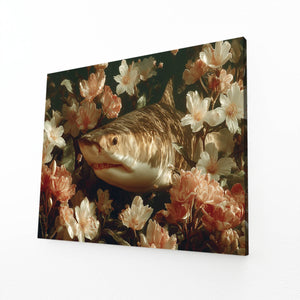 Shark Artwork Floral