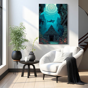 Shark Canvas Blue