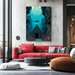 Shark Canvas Blue