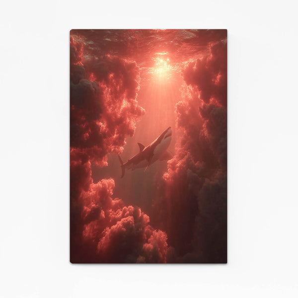 Shark Canvas Sunset