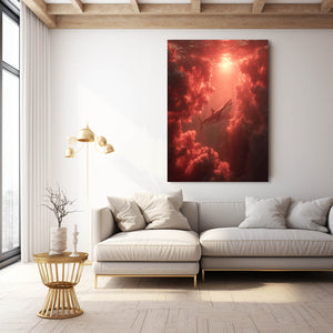 Shark Canvas Sunset