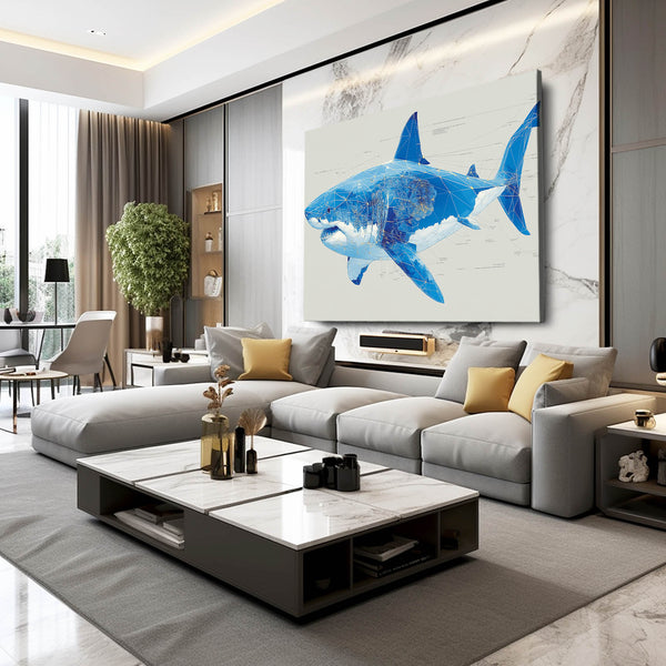 Shark Canvas Wall Decor