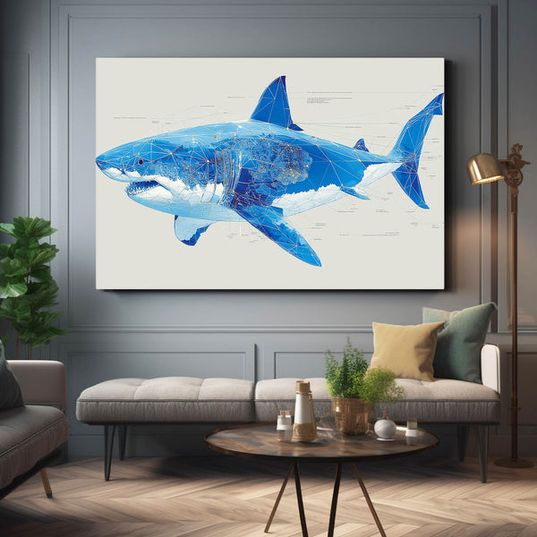 Shark Canvas Wall Decor