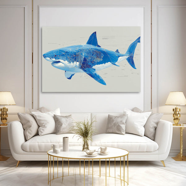 Shark Canvas Wall Decor