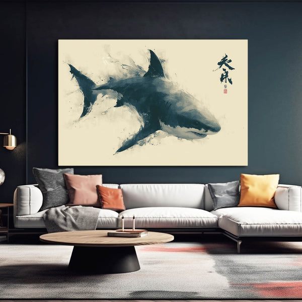 Shark Wall Art Japanese