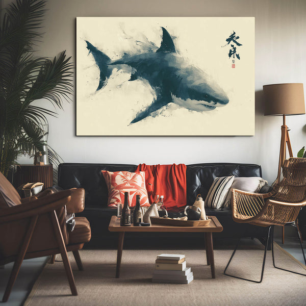 Shark Wall Art Japanese