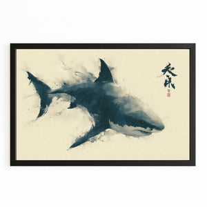 Shark Wall Art Japanese