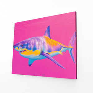 Shark Wall Art Pink