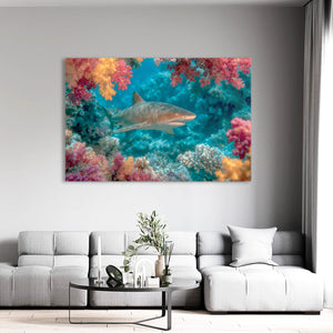 Shark Wall Decor Floral