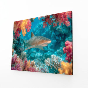 Shark Wall Decor Floral