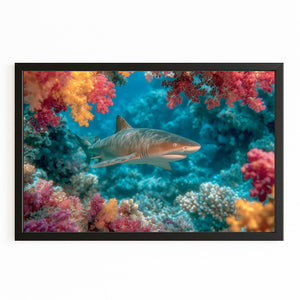Shark Wall Decor Floral