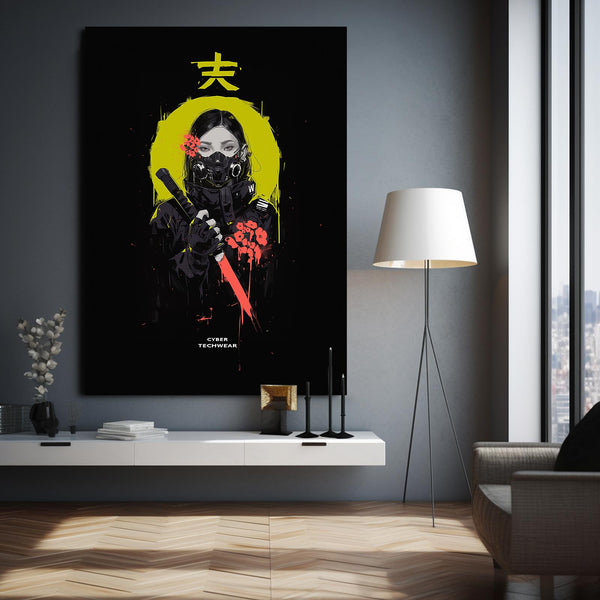 Silent Blade Cyberpunk Art | MusaArtGallery™