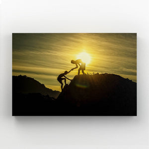 Silhouettes Sunset Canvas Art  | MusaArtGallery™