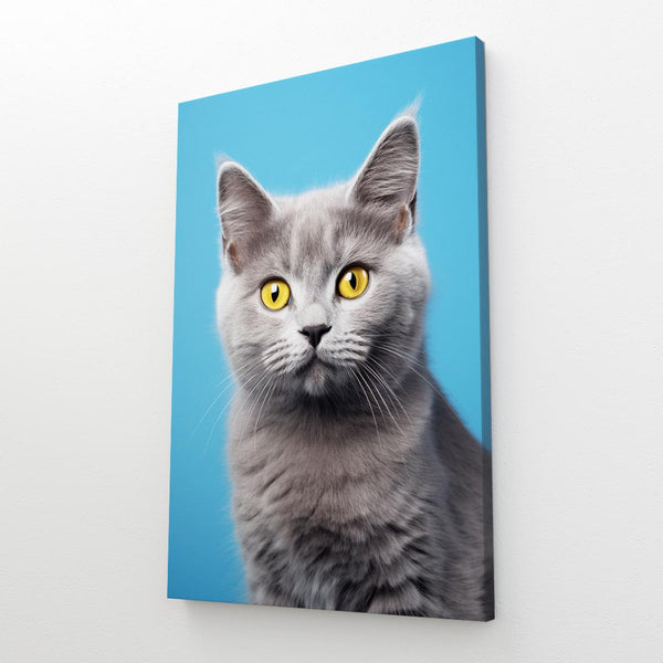 Silly Cat Wall Art Canvas | MusaArtGallery™