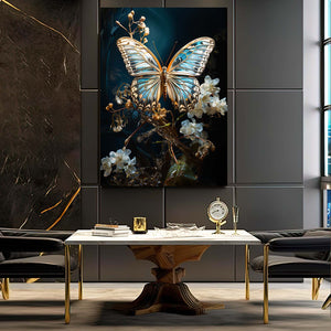 Silver Butterfly Wall Art | MusaArtGallery™
