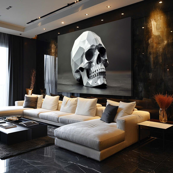 Silver Crystal Skull Art | MusaArtGallery™