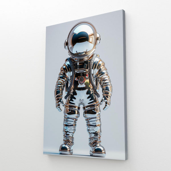 Silver Mini Astronaut Art  | MusaArtGallery™