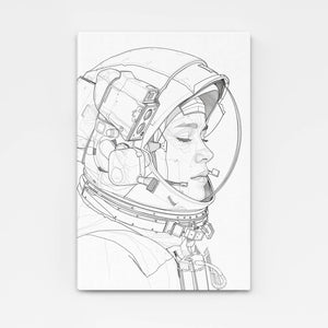 Simple Astronaut Wall Art  | MusaArtGallery™
