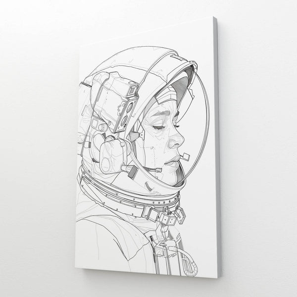 Simple Astronaut Wall Art  | MusaArtGallery™