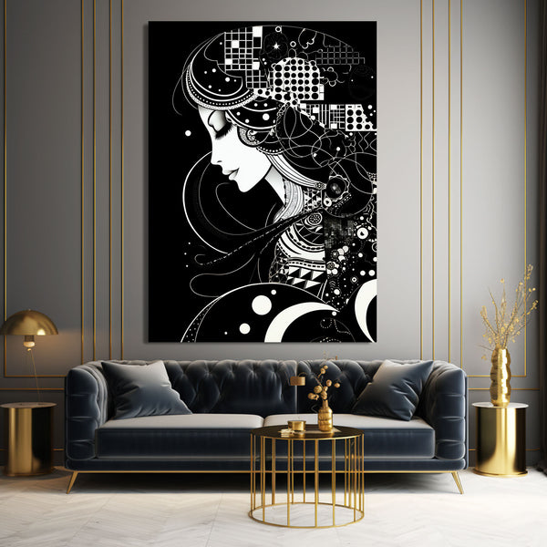 Simple Black and White Abstract Art | MusaArtGallery™