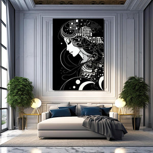Simple Black and White Abstract Art | MusaArtGallery™