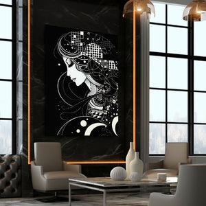 Simple Black and White Abstract Art | MusaArtGallery™