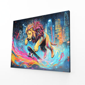 Skateboard Lion Wall Art | MusaArtGallery™