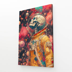 Skeleton Astronaut Cyberpunk Art | MusaArtGallery™