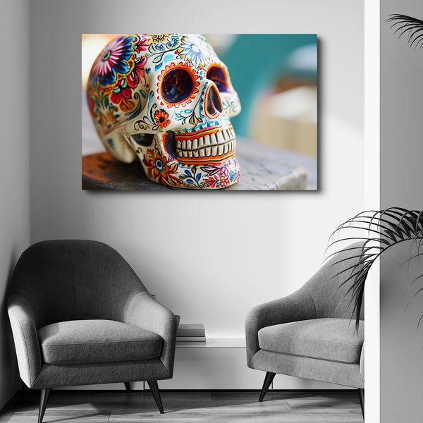 Skull and Flowers Art | MusaArtGallery™