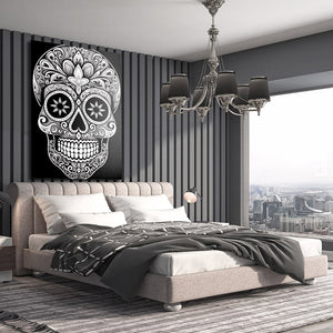 Skull Art Black and White | MusaArtGallery™