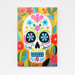 Skull Art with Flowers | MusaArtGallery™