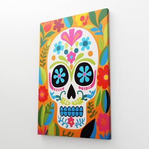 Skull Art with Flowers | MusaArtGallery™