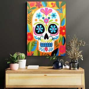Skull Art with Flowers | MusaArtGallery™