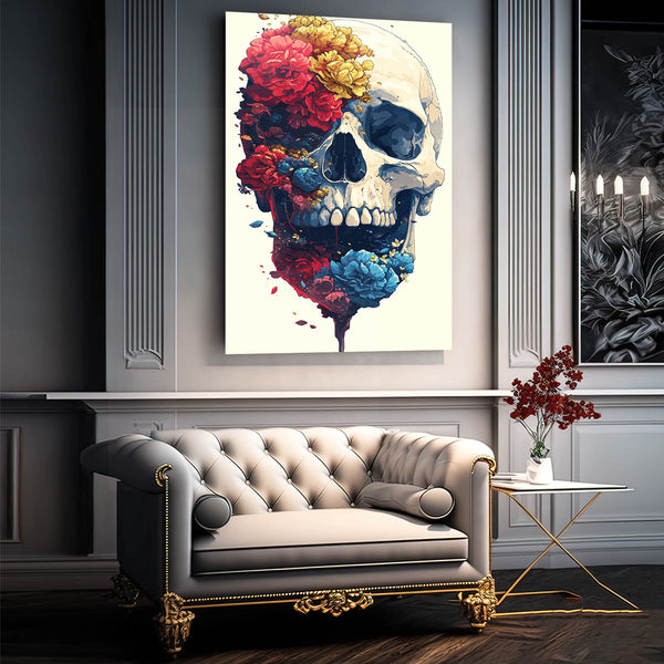 Skull Flower Art | MusaArtGallery™